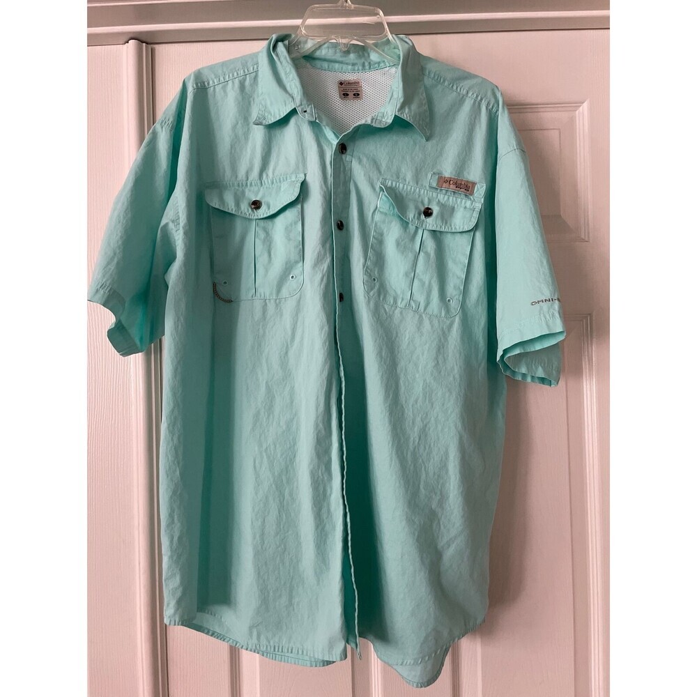 Columbia PFG Mens Gorp Core Shirt Size L Vented Pockets Outdoor Fishing Nature